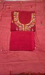 Phulkari Work Georgette Unstitched Suit