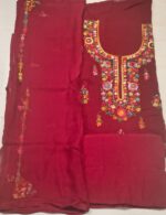 Phulkari Work Georgette Unstitched Suit