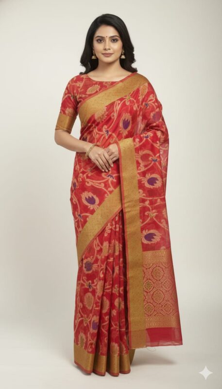 Baluchari Cotton Saree