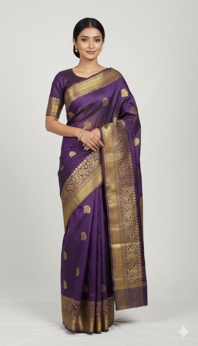 Kota Silk Saree with Zari Work