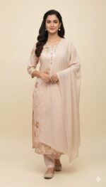 Chikankari Cutwork Unstitched Suit