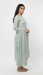 Chikankari Work Cotton Suit