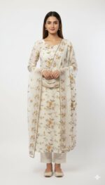 Chikankari Work Cotton Suit