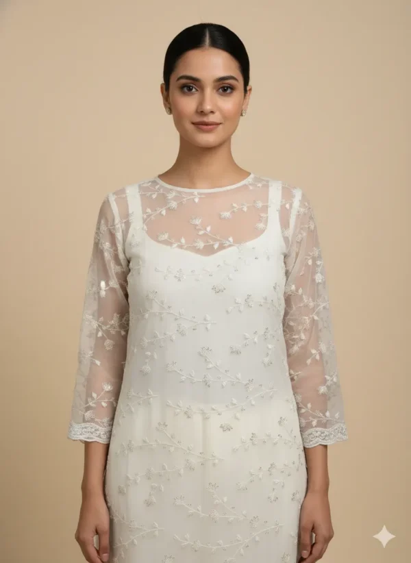 Dyeable Pure Organza Embroidery Fabric