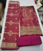 Tissue Silk Unstitched Suit Fabric for Women