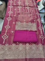 Tissue Silk Unstitched Suit Fabric for Women