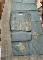 Dulha Silk Embroidered Suit Set for Women