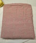 Premium Malk Cotton Embroidery Fabric | Soft & Lightweight Dress Material for Suit, Kurti & Ethnic Wear - Image 3