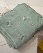 Premium Malk Cotton Embroidery Fabric | Soft & Lightweight Dress Material for Suit, Kurti & Ethnic Wear - Image 2