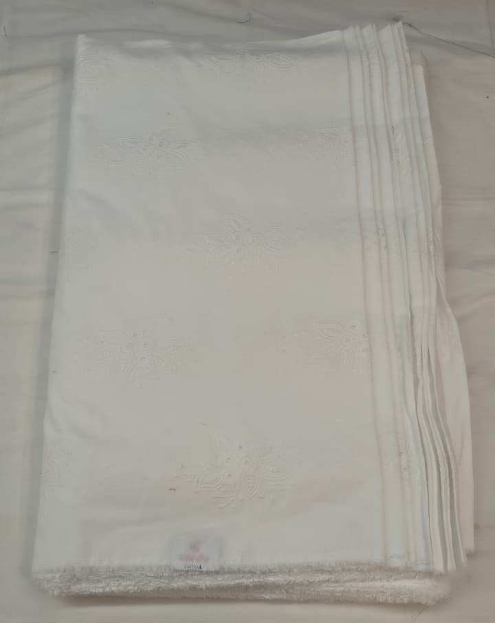 Premium Chikankari Cutwork Cotton Fabric