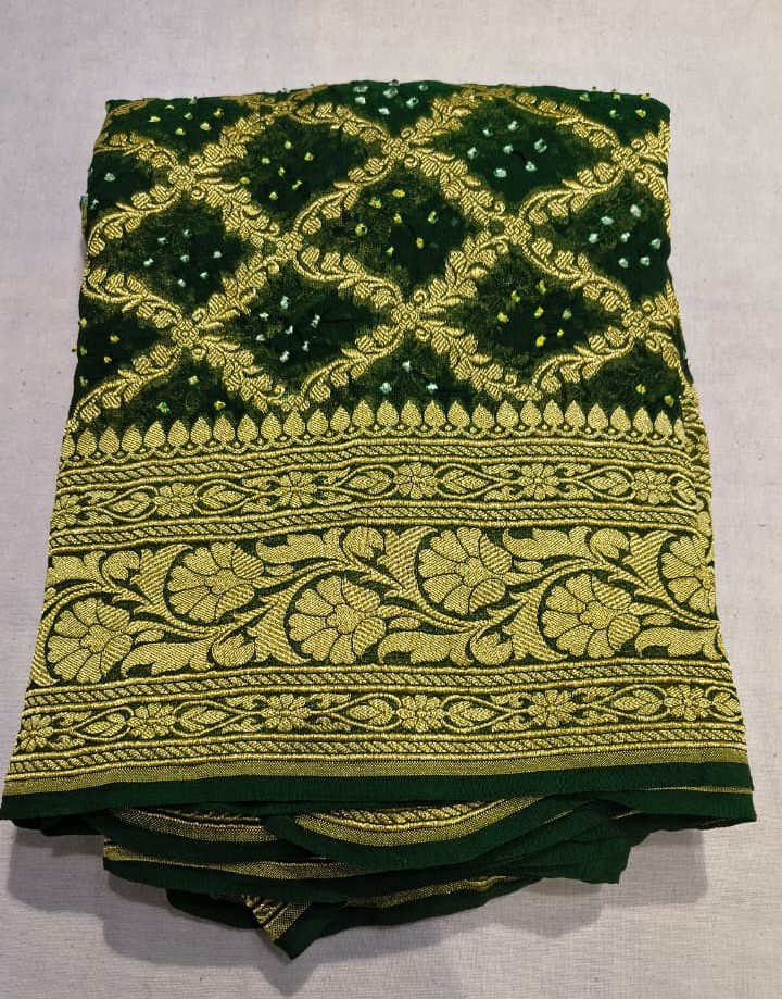 Khadi Georgette Bandhej Dupatta