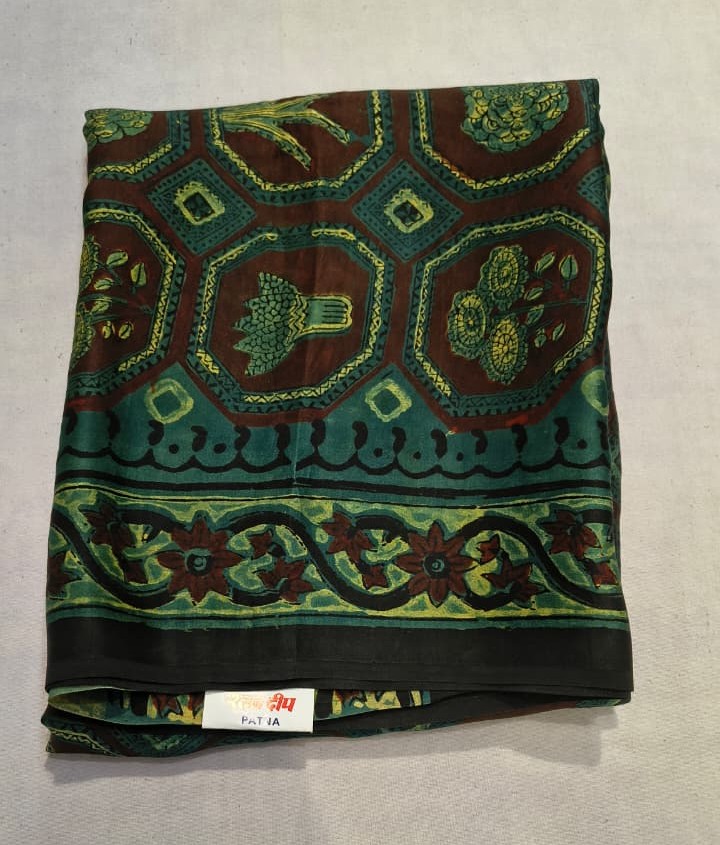 Modal Silk Hand Printed Dupatta