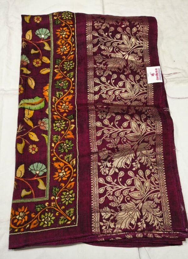 Premium Dola Silk Pichwai Printed Dupatta | Traditional Floral Design Dupatta for Suit, Kurti & Ethnic Wear