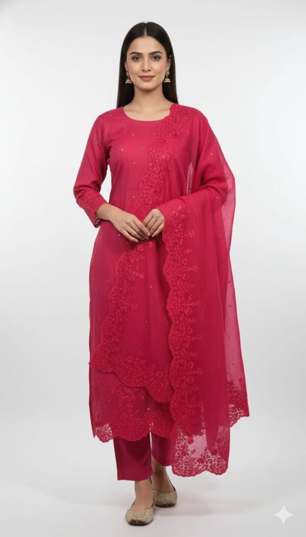 Malkha Silk Mukaish Work Suit
